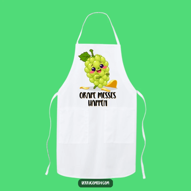 Funny Grape Banana Peel Apron: Jolly Tripping Chef Gift!
