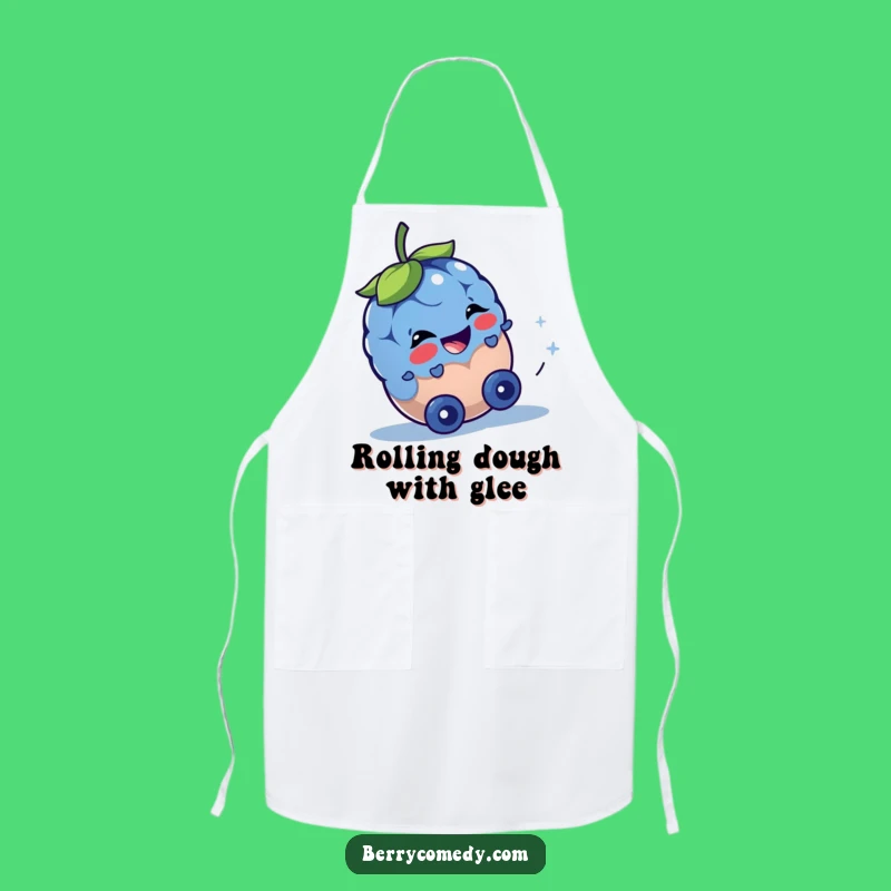 Funny Blueberry Rolling Downhill Apron: Hilarious Kitchen Accessory Gift