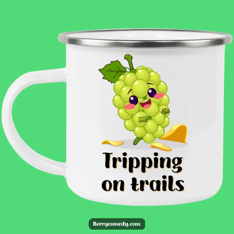 Funny Grape Banana Peel Camping Mug: Jolly Tripping Adventure Mug!
