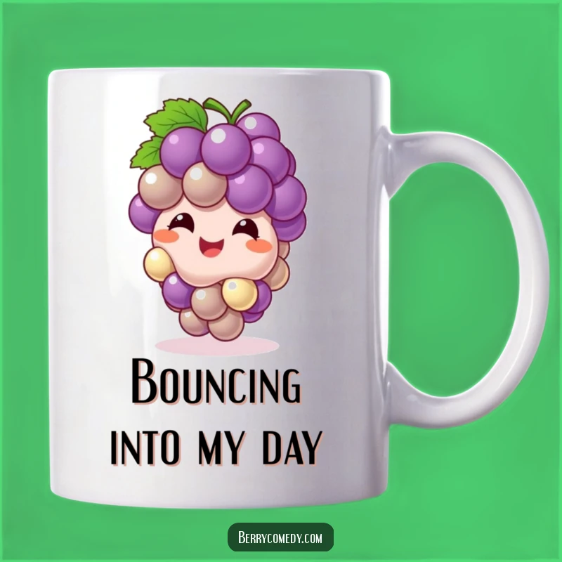 Funny Giggling Grape Cluster Mug: A Hilarious Gift for Joyful Fruit Enthusiasts