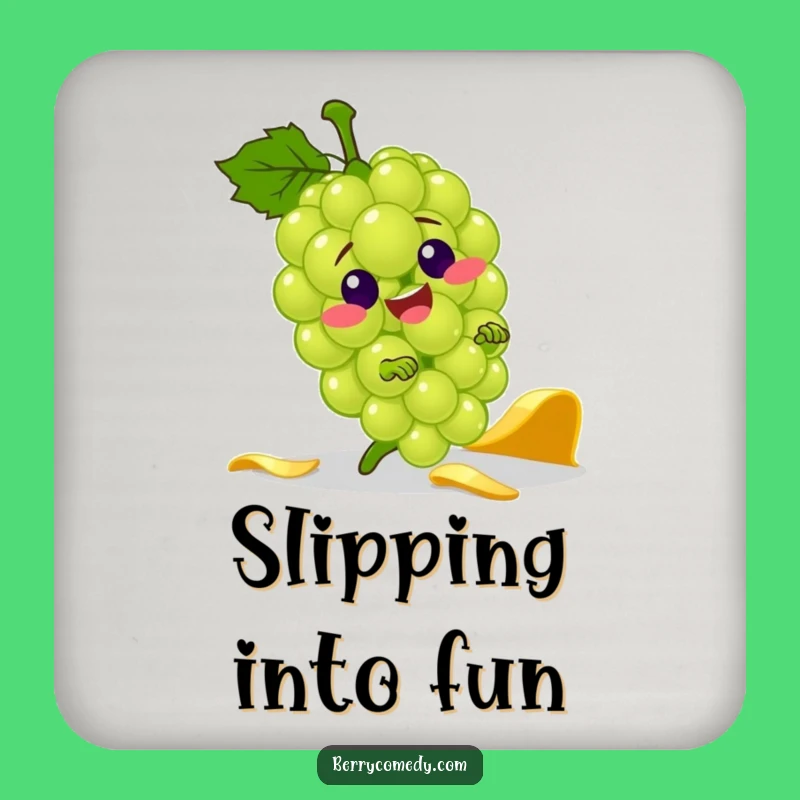 Funny Grape Banana Peel Coaster: Jolly Tripping Protector, Gift!