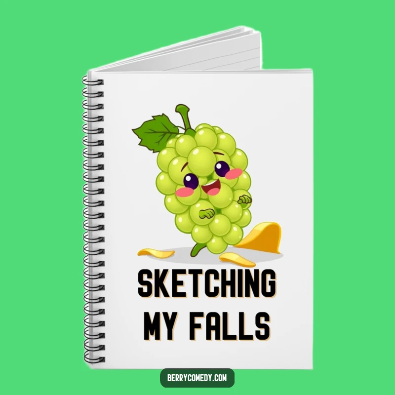 Funny Grape Banana Peel Notebook: Jolly Tripping Diary, Gift!