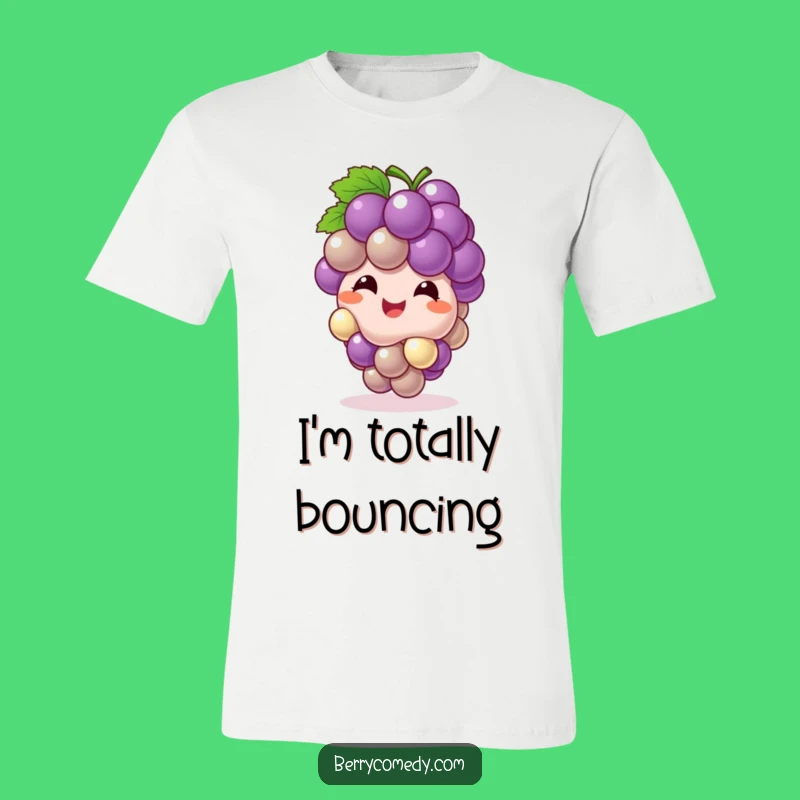 Funny Giggling Grape Cluster T-Shirt: Playful and Comical Gift Tee