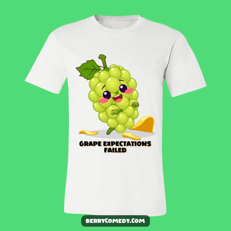 Funny Grape Banana Peel T-Shirt: Jolly Tripping Tee, Perfect Gift!